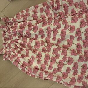 Zara size 8 girls Floral Pink and White dress
